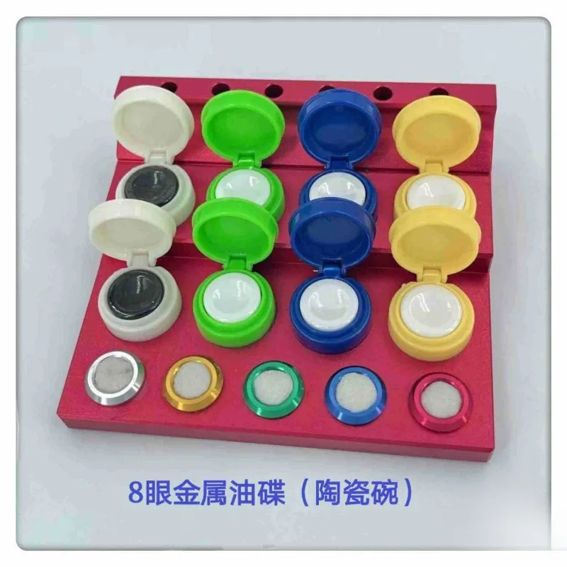 Watch Repair Tool/metal Seat Ceramic Bowl Oil Saucer/8 -6 -5 -4-s-4 Eyes Metal Seat Oil Saucer