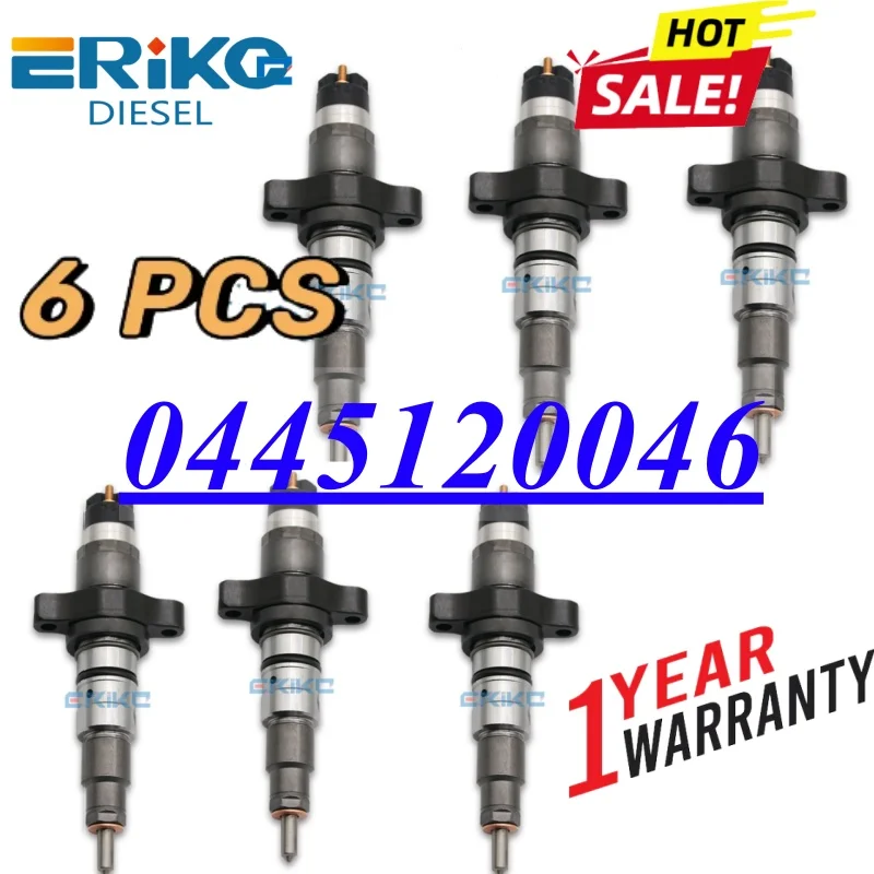 

6 шт. 0445120046 дизельный инжектор Common Rail 0445120 046 форсунка для распределителя двигателя 0 445 120 046 для Cummins