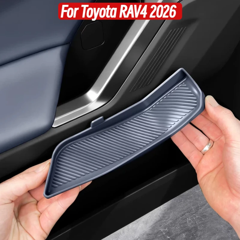 For Toyota RAV4 2026 Car 4 Doors Handle Storage Box Silicone No Slip Pad Interior Accessories