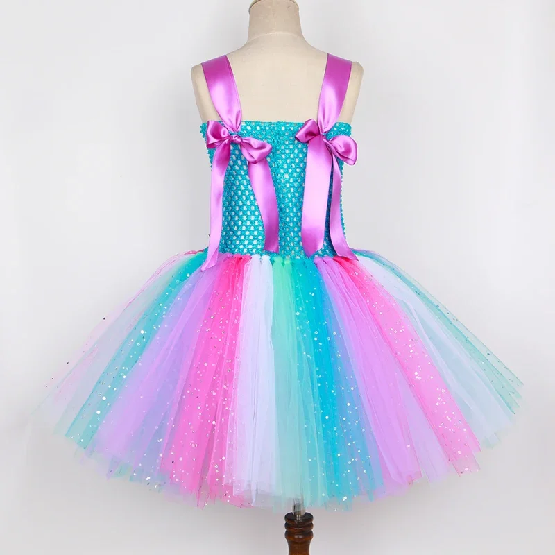 Vestido tutú de hada con purpurina para niñas, disfraz de Hada de las flores de hiedra del bosque del bosque para niñas, vestidos de princesa para fiesta de cumpleaños, vestido de baile