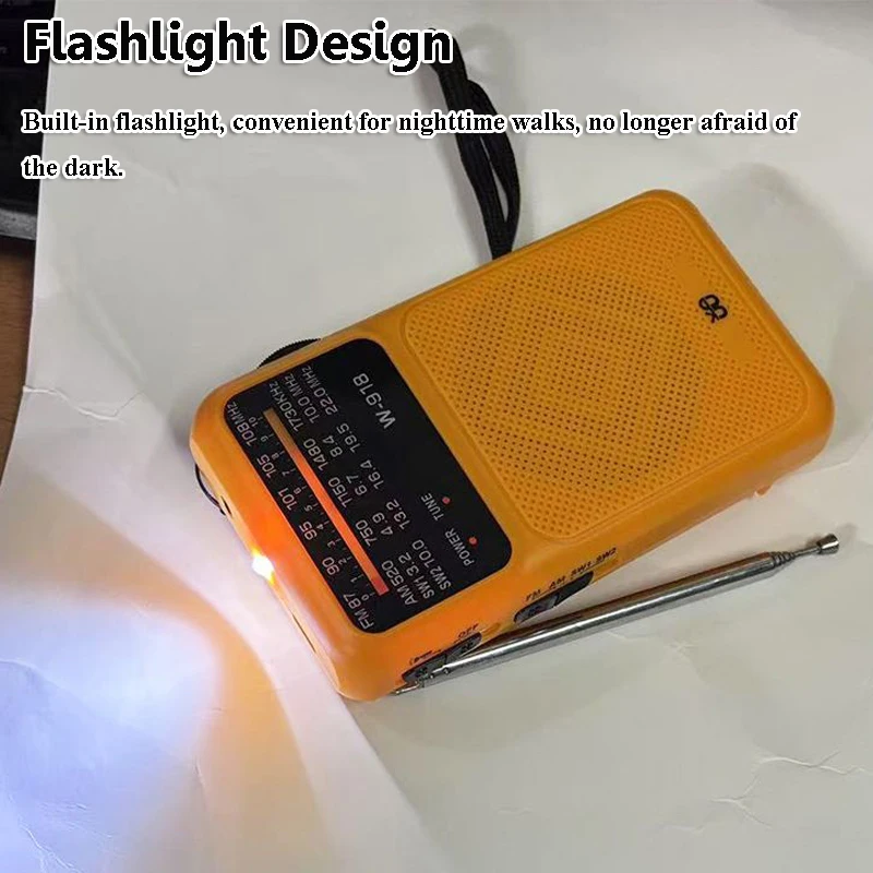 جيب صغير DSP راديو حساسية عالية FM AM SW أجهزة الراديو استقبال مع مصباح ليد جيب مكبر الصوت 3.5 مللي متر سماعات جاك قابلة للشحن