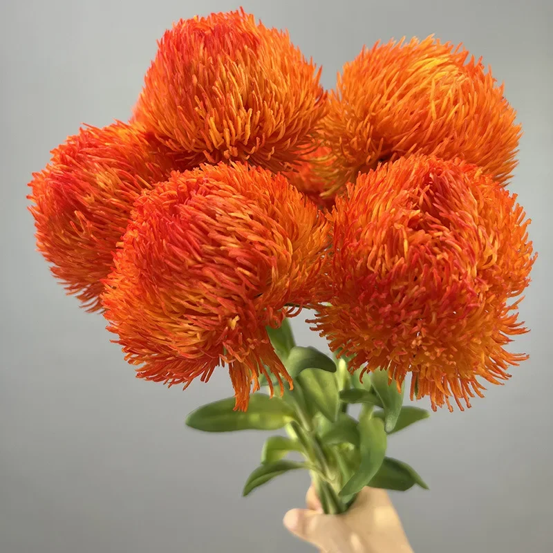 Modern Home Decor Simulation Plants Soft Glue Caryophyllum Hairball Artificial Green Plant Bedroom Decoration Caryophyllums
