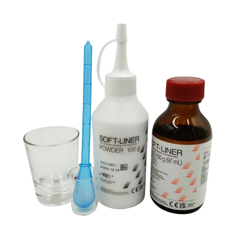 Dental Material Fuji GC Glass Ionomer Cement Denture Re Lining Material Oral Self Setting Soft Lining Dental Filling Materials