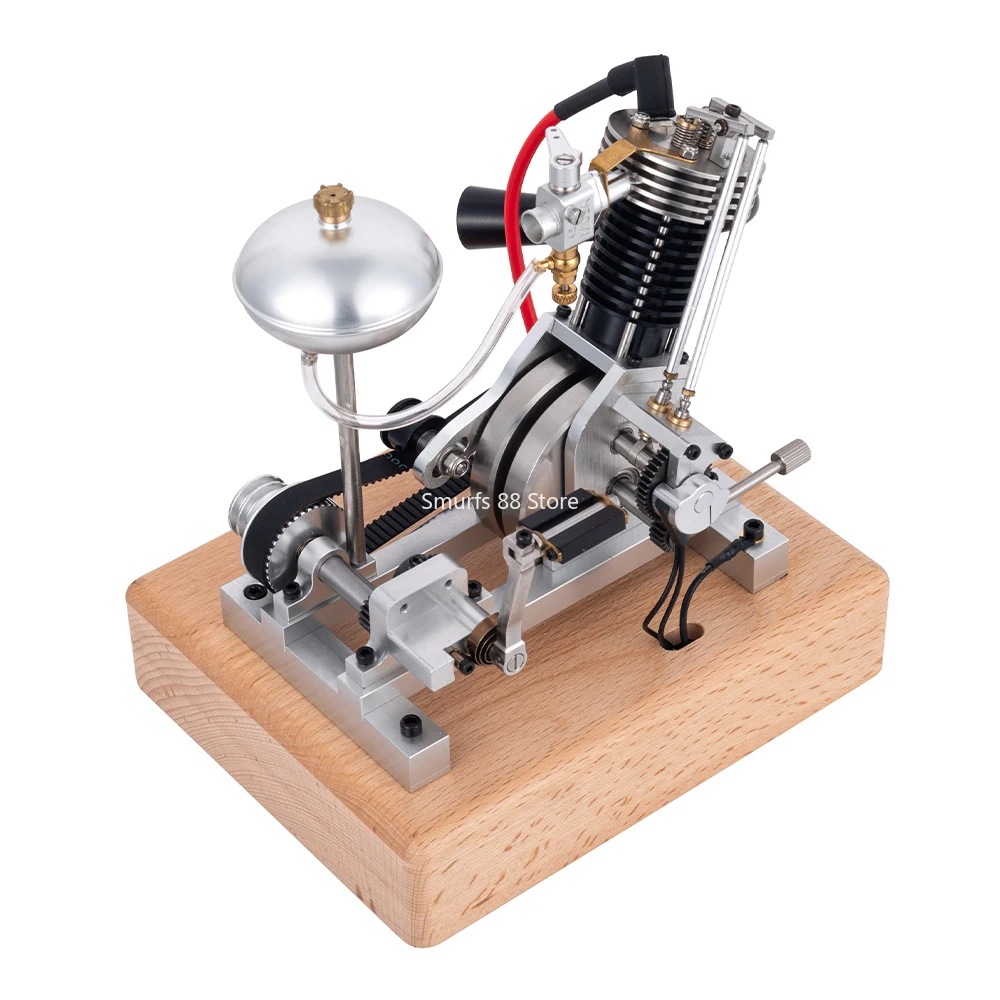 Modelo de motor MUSA V1, 3,3 CC, Metal, un solo cilindro, Motor de combustión interna, modelo de arranque por Pedal, nuevo modelo de juguetes, regalo