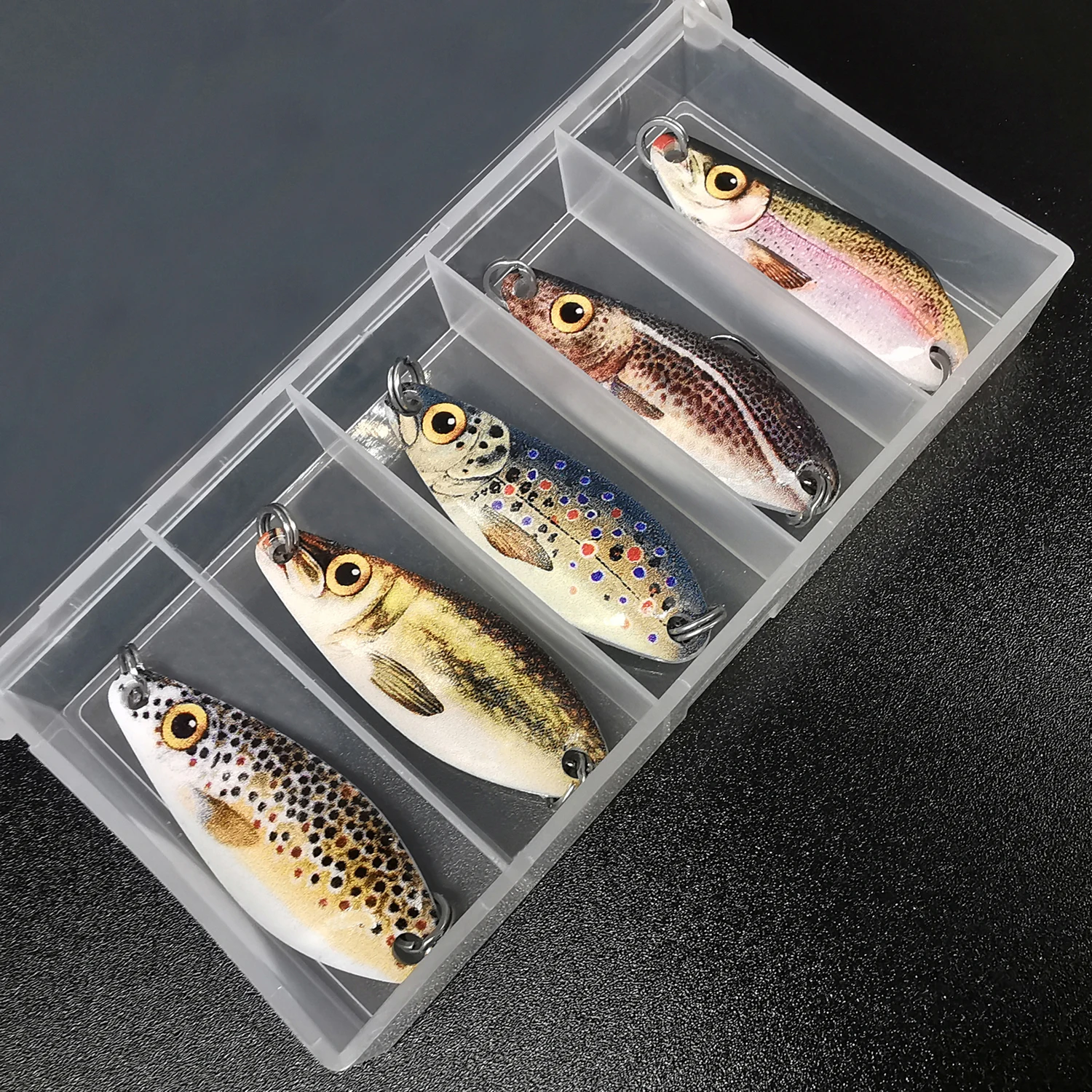 ANFS  5g Casting Spoon Lure Metal Fishing Lure Hard Artificial Bait for Brass Trout Pike Fishing