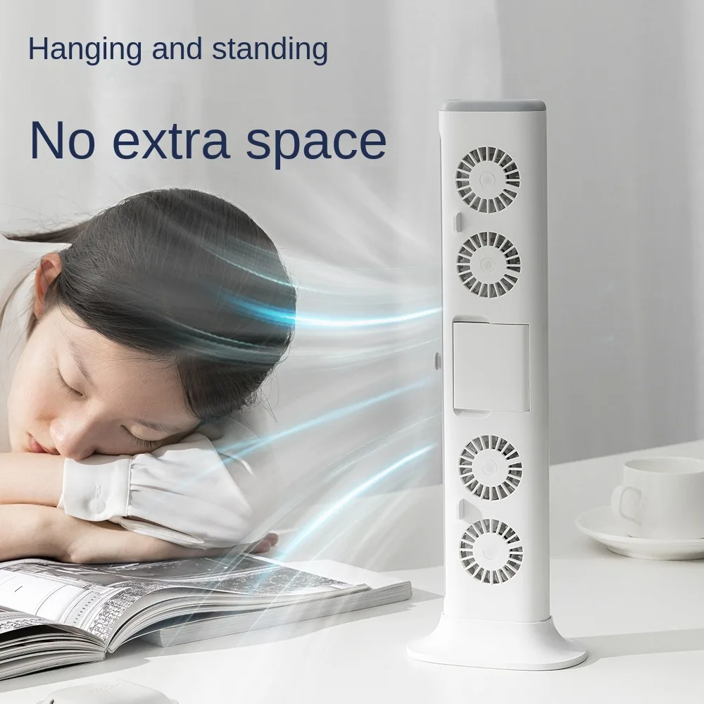Tragbare Bett ventilator Klimaanlage 4000mah USB wiederauf ladbare elektrische Lüfter hängen Bildschirm Lüfter für Home Office Computer Monitor Schreibtisch