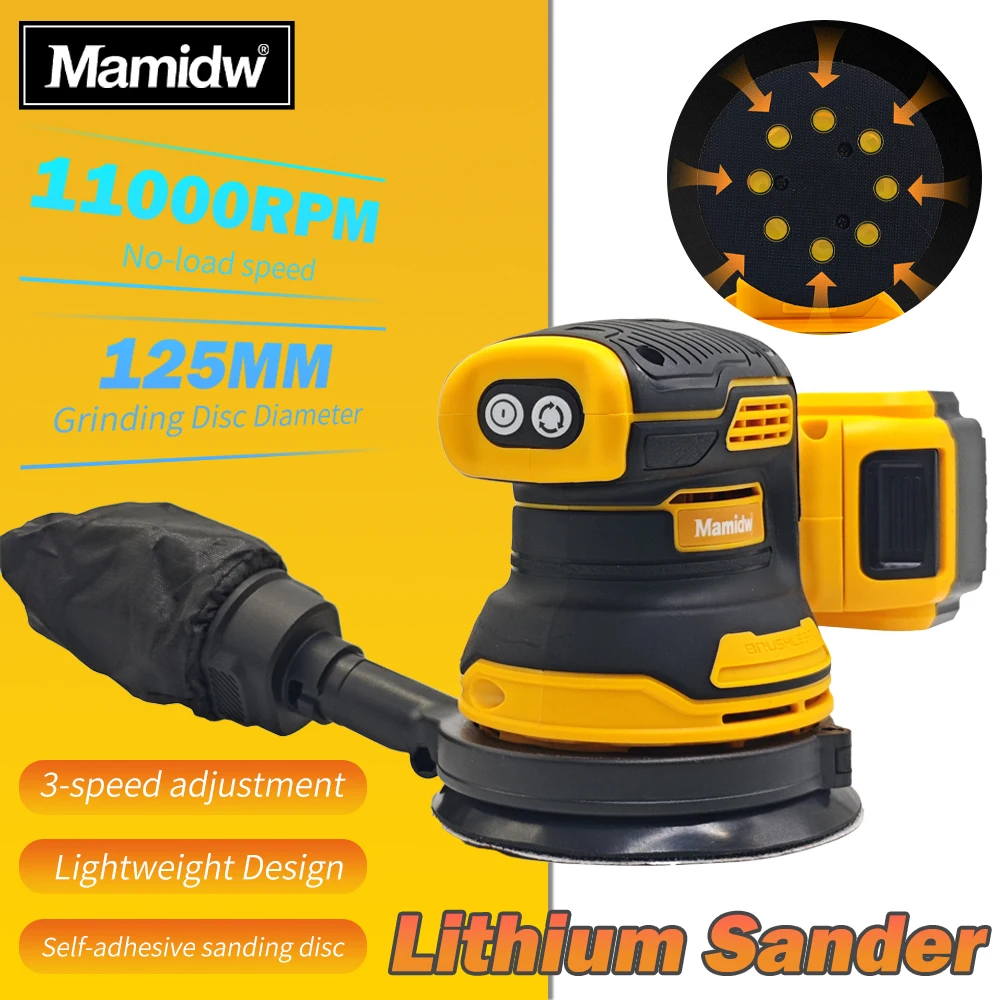 Random Orbital Sander for Dewalt 20V Battery, 5