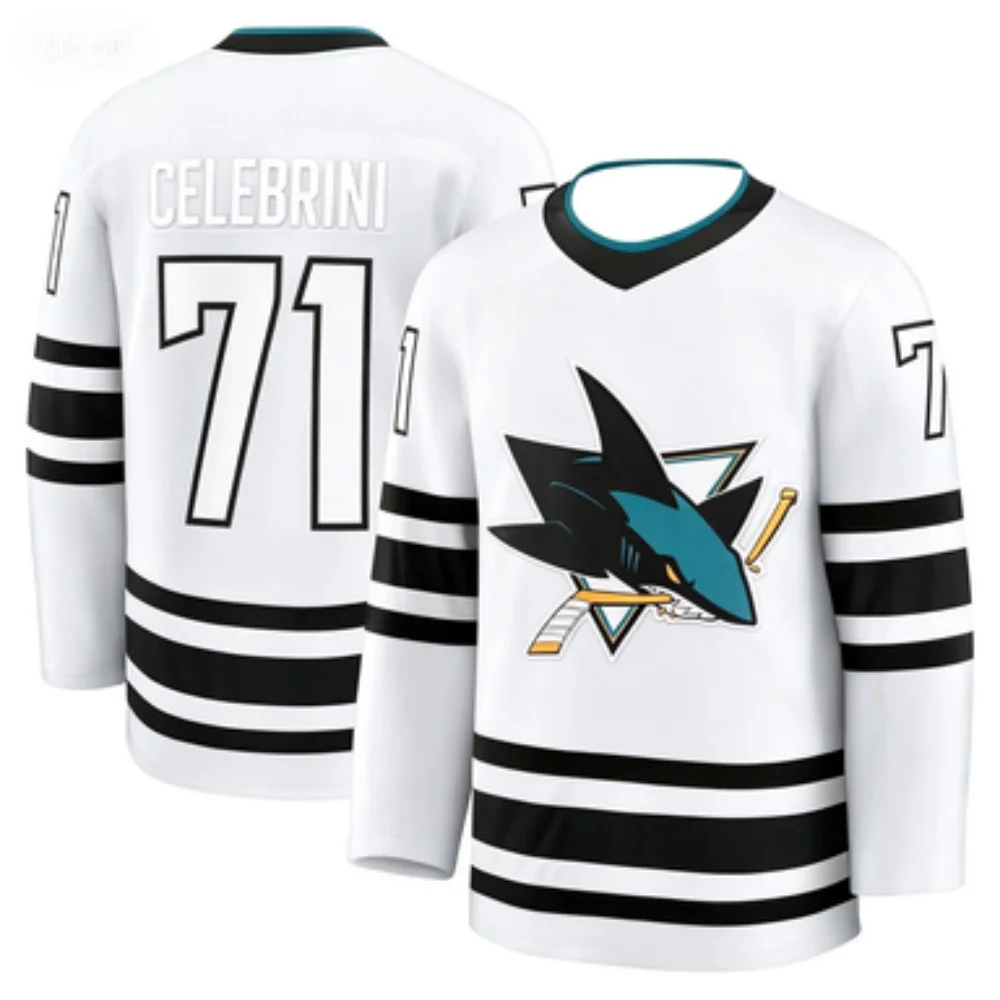 Professional Ice Hockey Jersey No.71 Long-sleeve Game Training Uniform Breathable Comfortable Sports Shirt Unisex view 5