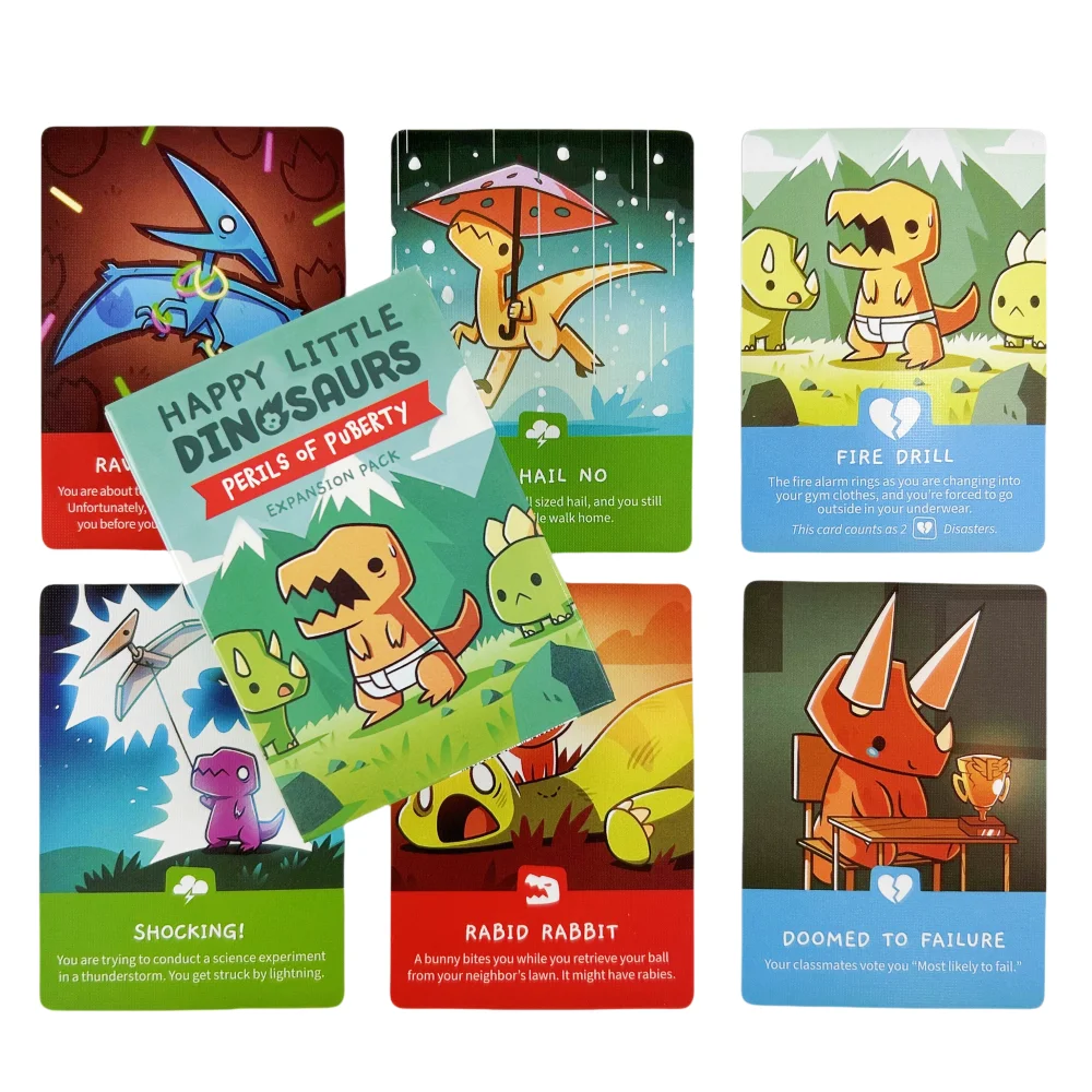 Happy Little Dinosaurs Card Game EXPANSION Pack Party Play Unicorns Cards Board Deck