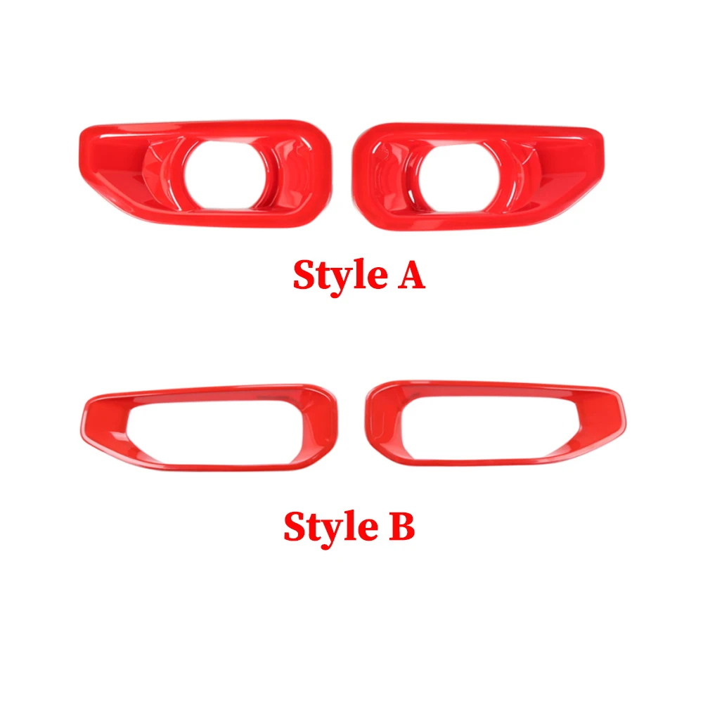 Car Upgrade For Jeep Wrangler JL Gladiator JT Sahara 2018-2025 Front Fog Light Decor Cover Trim Stickers Exterior Accessories view 4