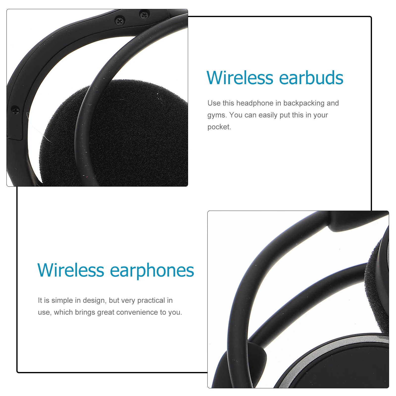 

Wireless Ear Hook Earphone Handsfree Headset Sport Workout Headphones With Mic For Running Gym Outdoor