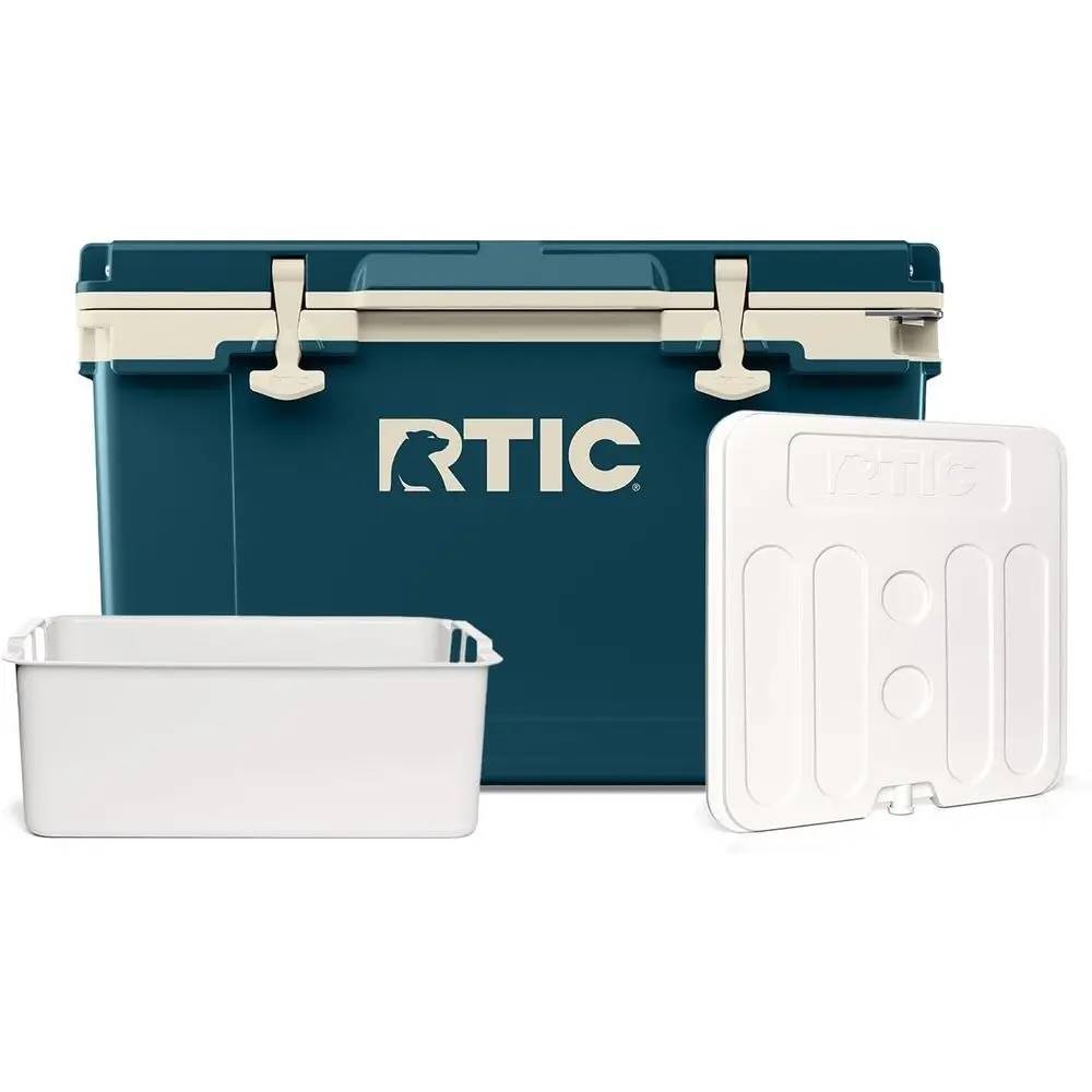 

Ultra-Light Insulated Cooler Bundle with Reusable Divider and Dry Goods Basket, Portable for Outdoor Adventures, Beach, Camping,