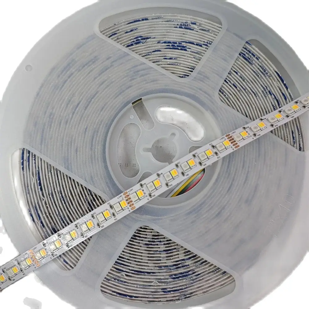 Imagem -04 - Led Luz Rgbcct Rgbct Tira 10m 2835 Smd 2835 String Luzes para Decoração do Feriado 24v