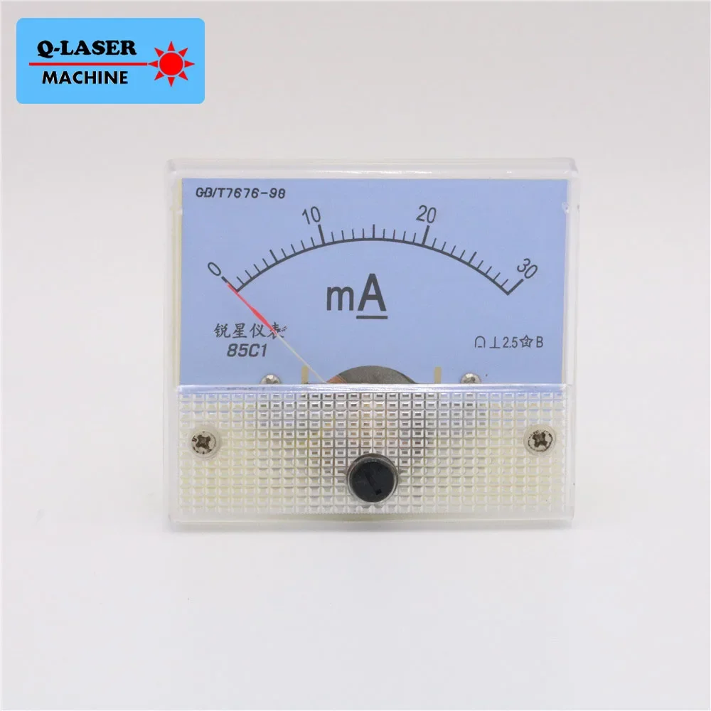 HAOJIAYI DC 0-50mA Analog Ammeter Current Panel Ampere Meter Tester HUA 85C1 for CO2 Laser Engraving Cutting Machine