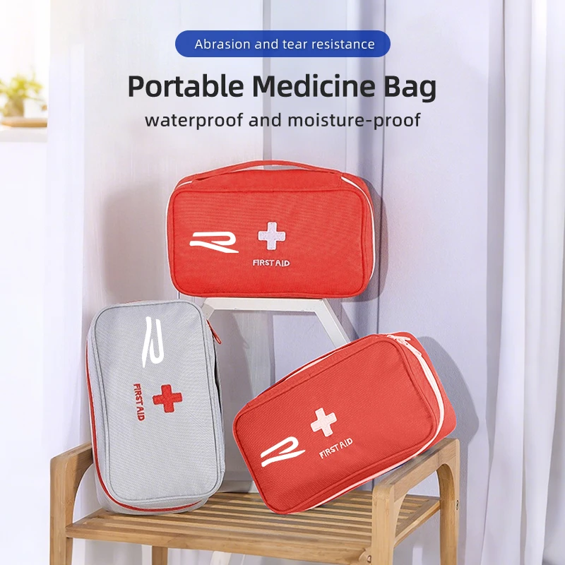 

Car Portable Medicine Bag First Aid Kit Storage Bag Travel For Volkswagen VW Golf Jetta Passat mk4 mk5 mk6 CC Golf 5 7 Tiguan