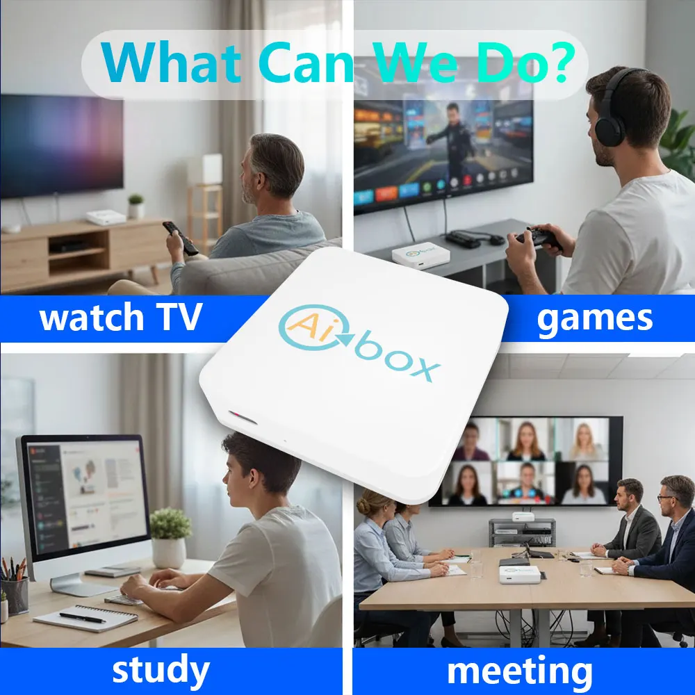 AI BOX Amlogic S905L3 Android TV Box 2.4&5G Wifi 3D Media Player Voice Remote AI-SR Smart Set Top Box 2G 8G Support AI Voice OTG