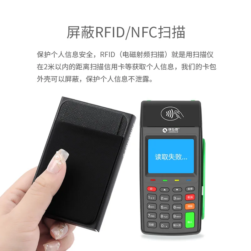 Aluminum Wallet with Elasticity Back Pouch 12 Cards Slot Mini RFID Wallet Automatic Pop Up Bank Card Case Men Purse