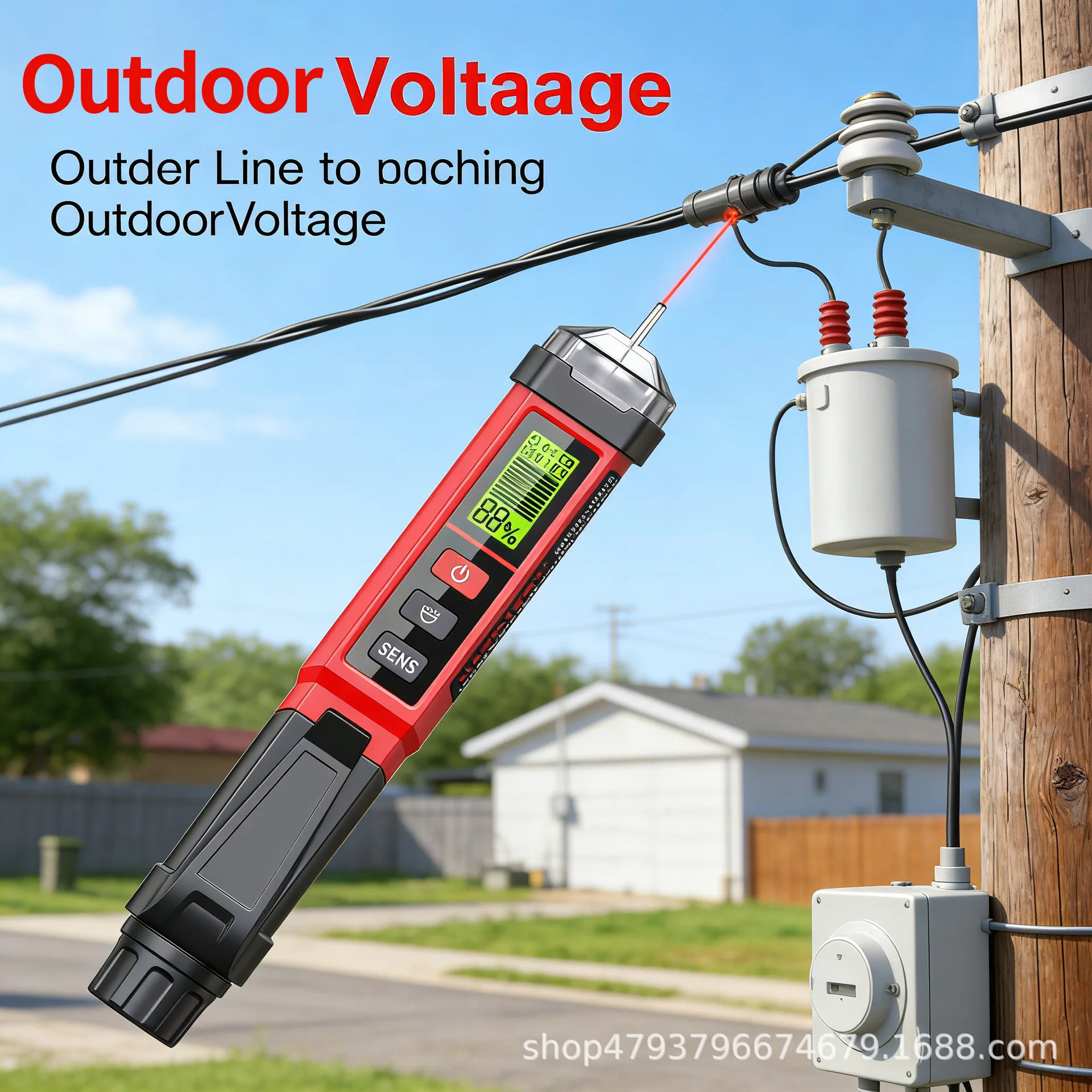 HABOTEST HT102B Non-contact Smart Electric Test Pen Detects Break Points Tests Electricity Air Phase Sequence CE