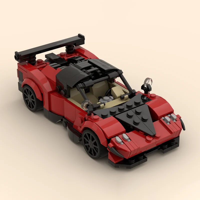 342pcs MOC Pagani Huayra 4in1 Sports Car Vehicle Speed Champion Racer Building Blocks Brick Creative Garage Boys Toys