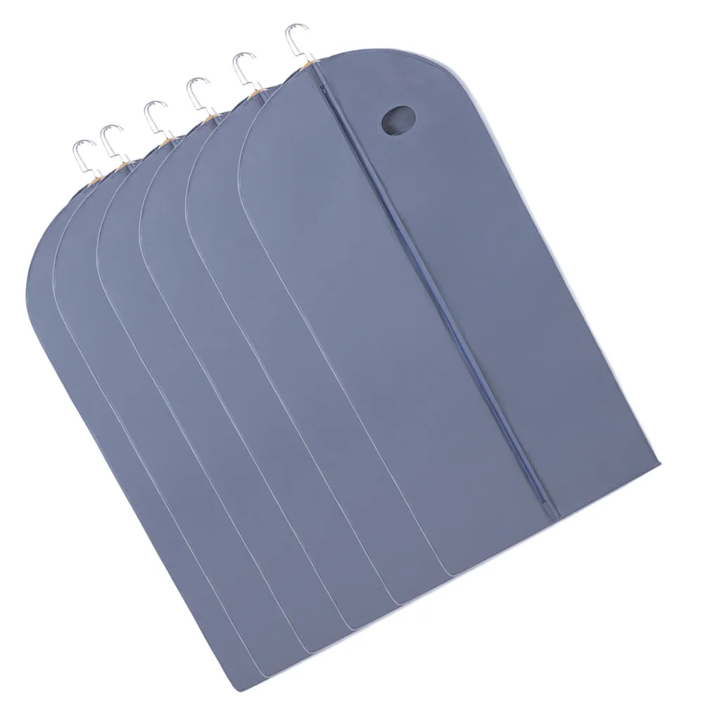 6Pcs Premium Thickened Non-Woven Clothes Dust Covers Garment Storage Bags Protectors for Suits Shirts Coats Jackets Home Closet
