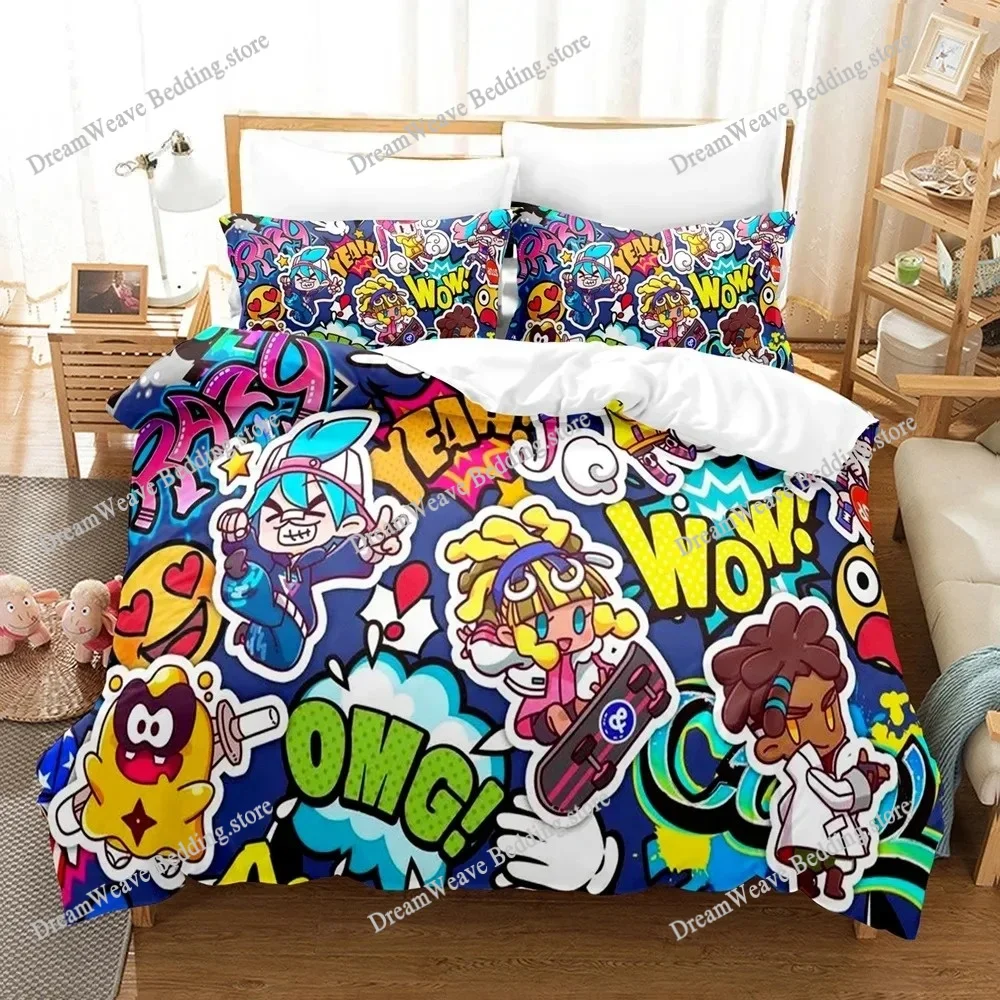 

3D Print Ninjala Cartoon Game Bedding Set Duvet Cover Bed Set Quilt Cover Pillowcase Comforter King Queen Size Boys Adult
