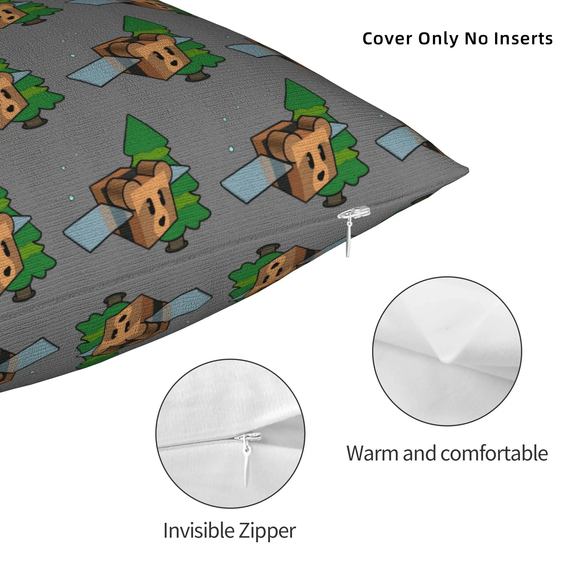 Bee Swarm Simulator Collection BSS Pillowcase Soft Polyester Cushion Cover Decorative Game Pillow Case Cover Home Square
