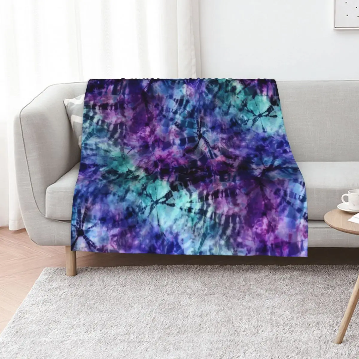 Midnight Tie Dye Throw Blanket Hairys Picnic Thermal Winter beds Luxury Brand Personalized Gift Blankets