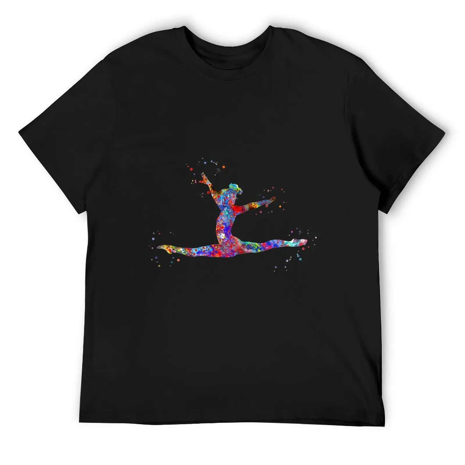 

Gymnastics girl, watercolor gymnastics T-Shirt sublime boys whites heavy weight t shirts for men