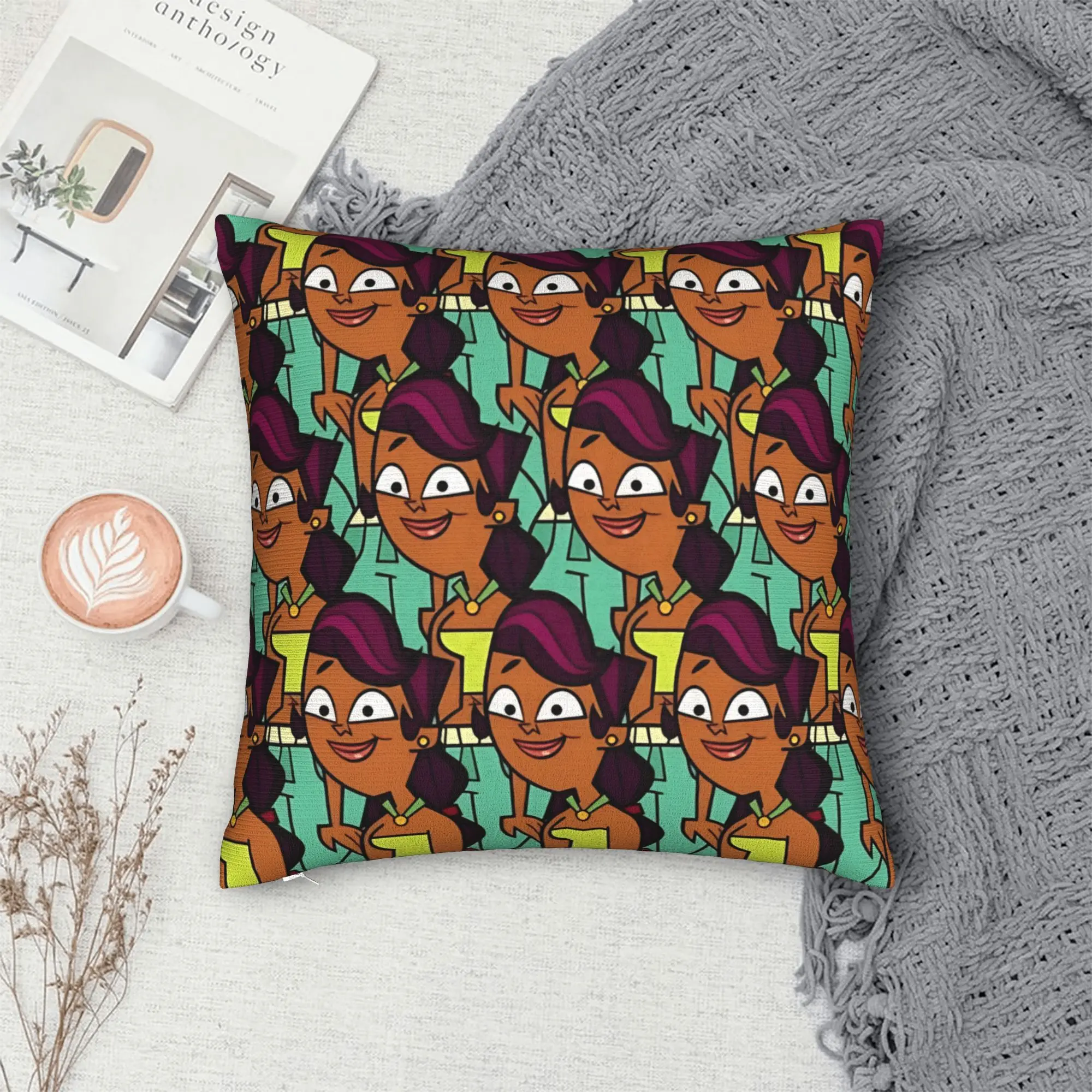 Total Drama Sierra  Pillow Cover  Novelty Pillow Case For Living Room Bed Chair Soft Pillowcases Birthday Gift
