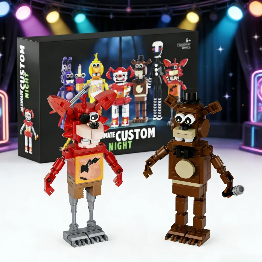 

Five Nights At Freddy's Figures Bricks Set DIY Model Game Peripheral Adult Building Blocks Toy Gift