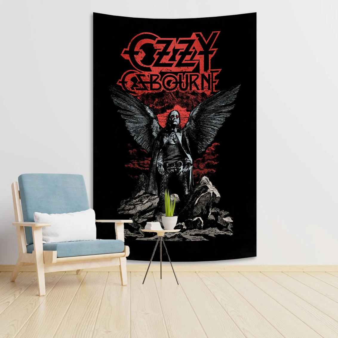 Ozzy Osbourne Band Art Poster Tapestry Painting Wall Art Picture Print Modern Family Bedroom Decor Banner Flag
