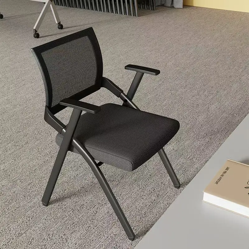 

Foldable Breathable Office Chair for Home Computer Dining Conference Use-Comfortable Back Support