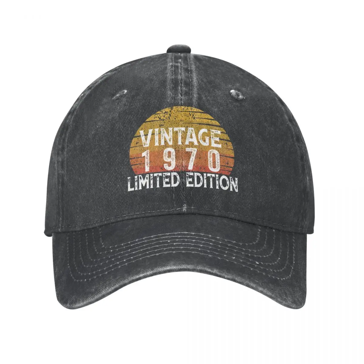 Vintage 1970 Limited Edition Men Women Baseball Caps Born In 1970 Distressed Cotton Hats Cap Retro  Activities Snapback Cap