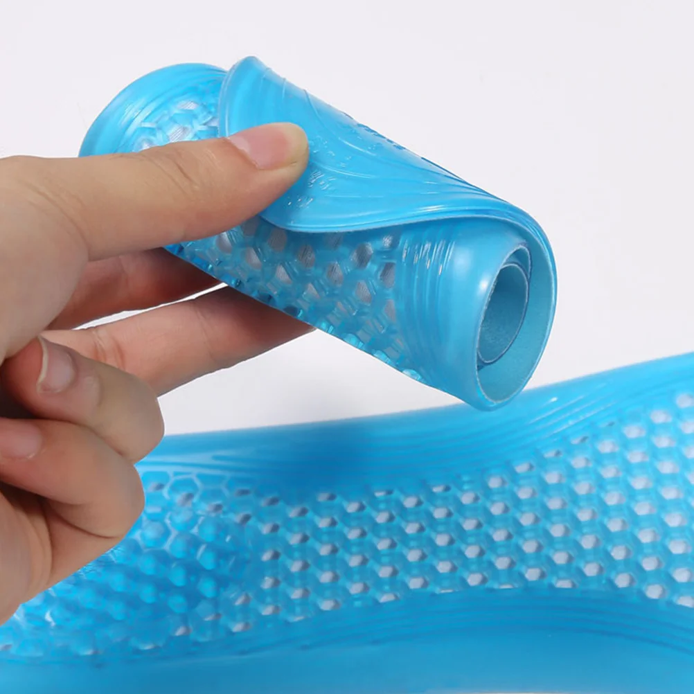 1 زوج سميكة النعال الرياضية هلام وسادة قوس دعم امتصاص الصدمات تنفس العناية بالقدم للعمل الرياضي حذاء كاجوال