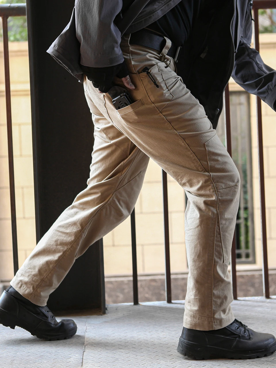 Pantalon de travail élastique multi-poches pour hommes, droit, résistant à l'usure, Cargo décontracté, pantalon militaire tactique d'extérieur, printemps automne