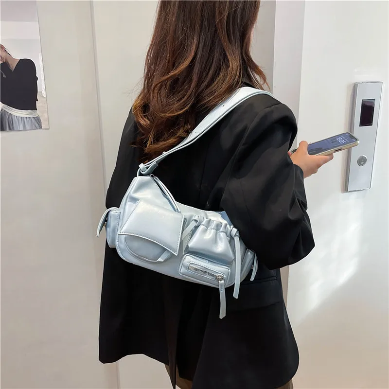 حقيبة تحت الإبط ربيعية عتيقة لعام 2025 للنساء، محفظة كروس متعددة الاتجاهات من الجلد الطبيعي، حقيبة يد أنيقة ذات سعة كبيرة للعمل #1