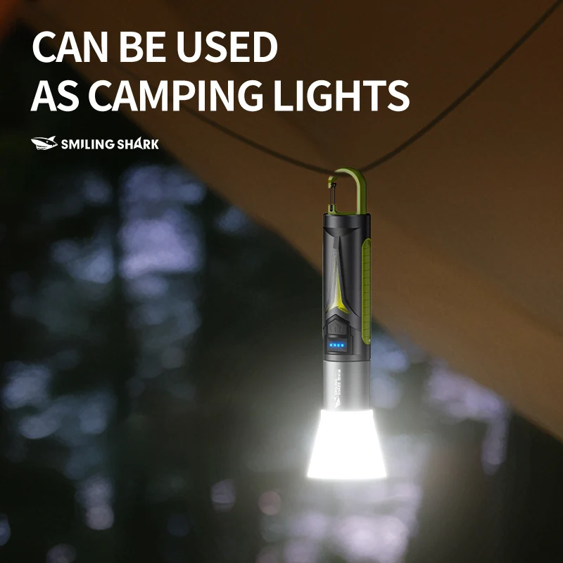 Smiling Shark SD-5257 LED Flashlight, Super Bright Handheld Flashlight, Long-lasting Flash Light Rechargeable for Outdoors