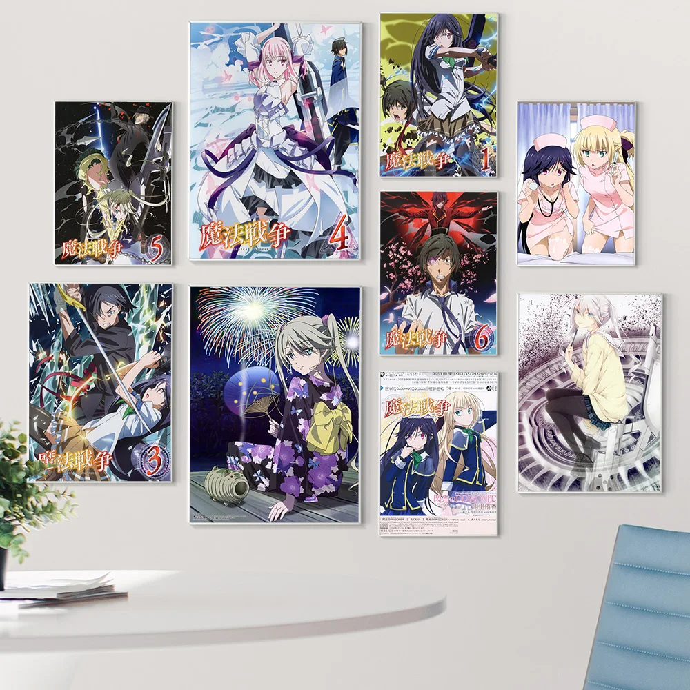 Hot Japanese Anime Magical Warfare Prints Poster Cartoon Manga Character Wall Art Canvas Painting Bedroom Home Decor Gift