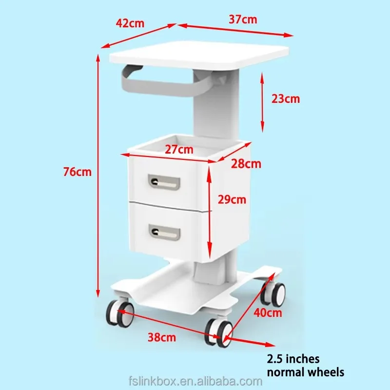 

Modern Iron Heavy-Duty Beauty Machine Trolley for Salon Spa Hospital Dental Clinic Use