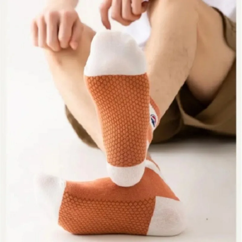 1/5 Pairs Summer Fashion New Men's Low-top Socks Thin Trendy Sports Basketball Versatile Sweat-absorbing Breathable Socks 2026