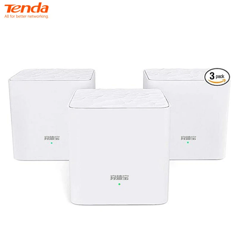 

Tenda Nova Mesh WiFi System (MW3)-Up to 3500 sq.ft. Whole Home Coverage WiFi Router and Extender Replacement AC1200 Mesh Router