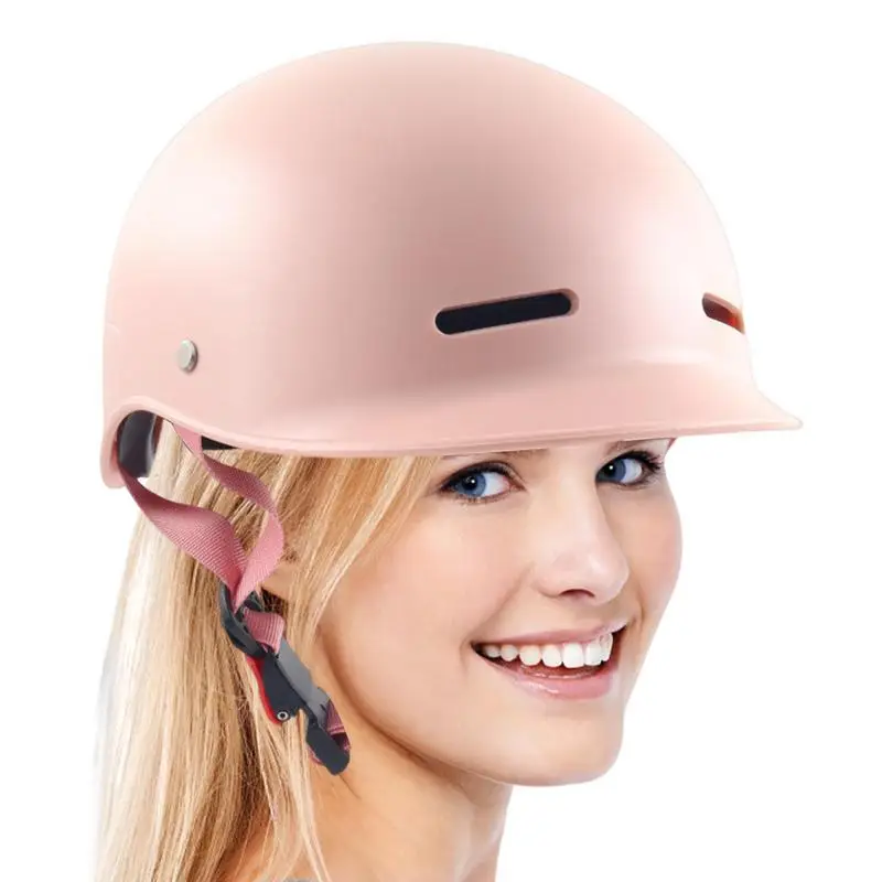

Half Face Motorcycle Helmet Adjustable Size Safety Adult Half Baseball Cap Vintage Summer Motorbike Outside Riding Helmets