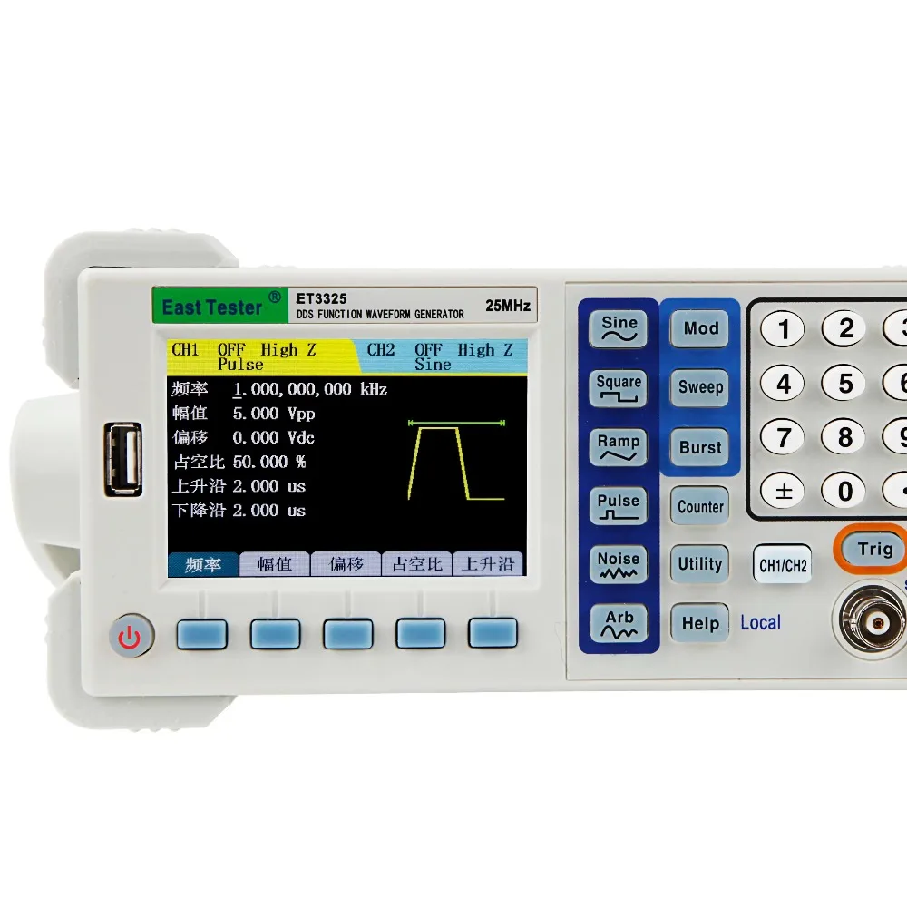 

Ranlraka ET3315X Series Two-channel Function signal Generator 60MHz DDS Arbitrary Waveform Sine Function 200Msa/s