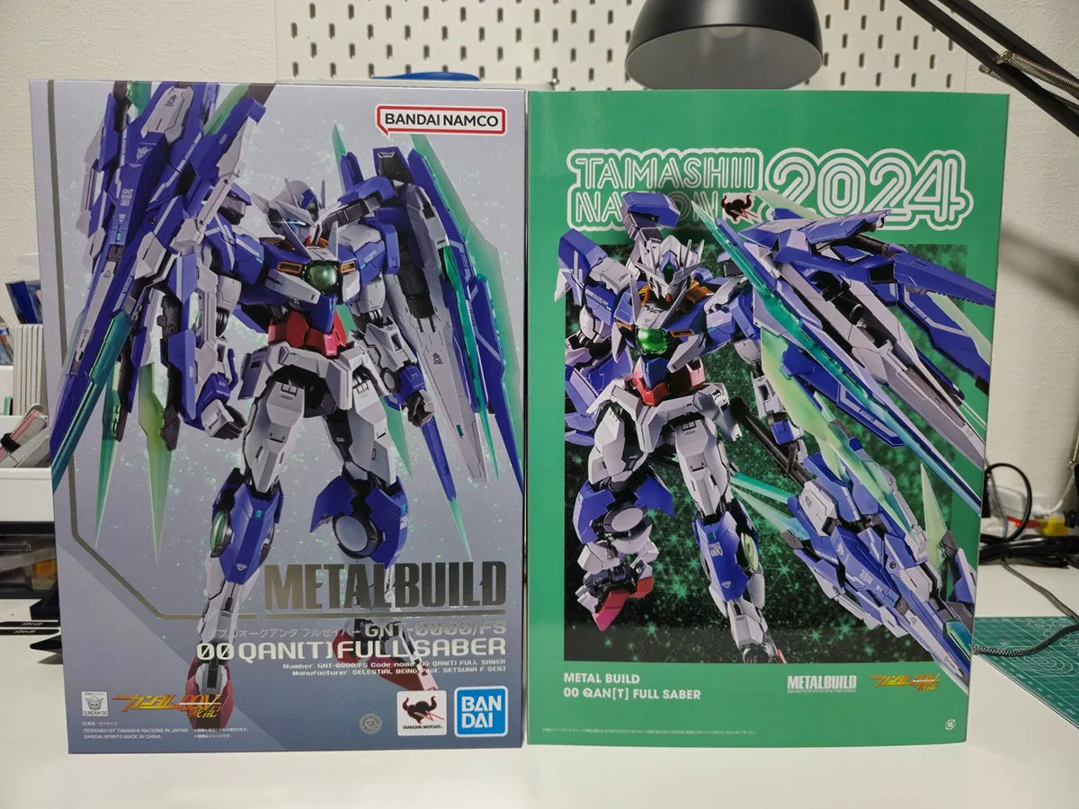 100% Original in Stock Bandai Spirits Metal Build Kidou Senshi Gundam 00V GNT-0000/FS 00 Qan[T] Full Saber Tamashii Nation 2024