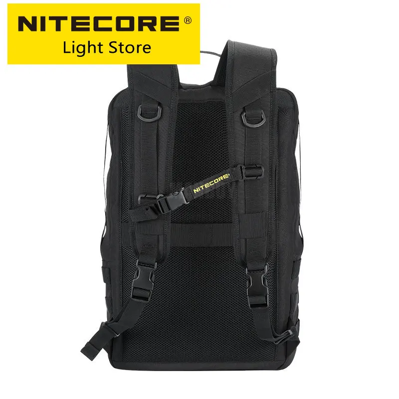 Genuine Nitecore BP23 Multipurpose Commuting Large 23L Backpack Wearproof 600D Polyester Fabric Travel Outdoor Activities Daily