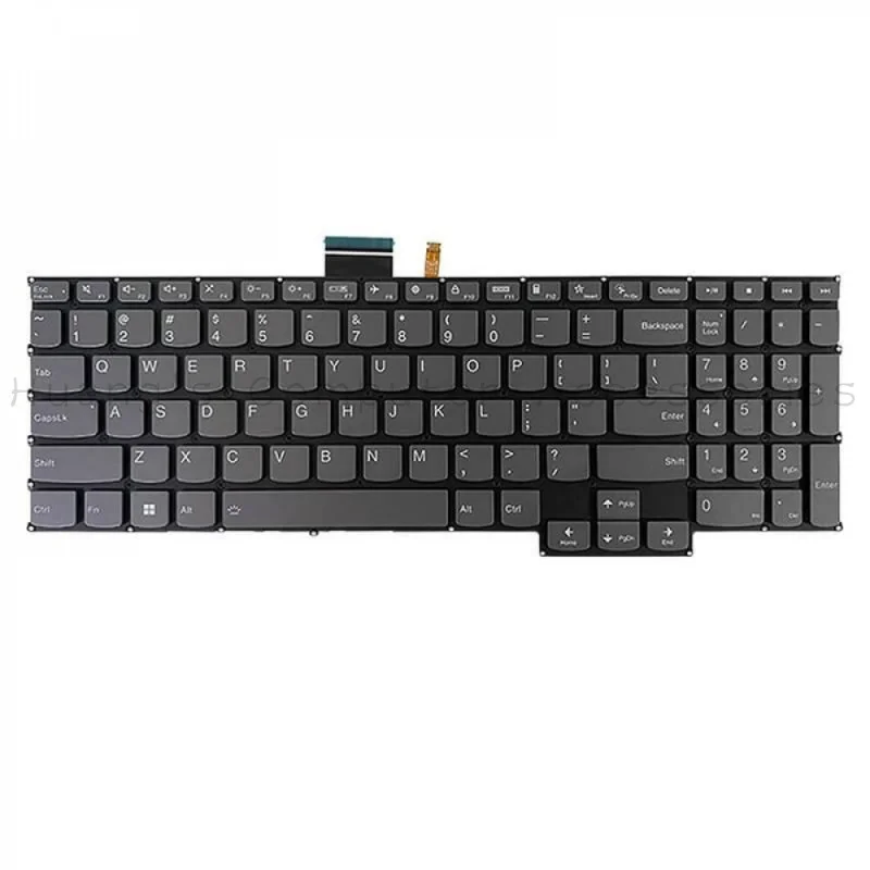 SS+Gray Backlit Laptop Keyboard For Lenovo IdeaPad 5 Pro 16ARH7 / 16ACH6 / 16IHU6 2021 16 Inch Notebook