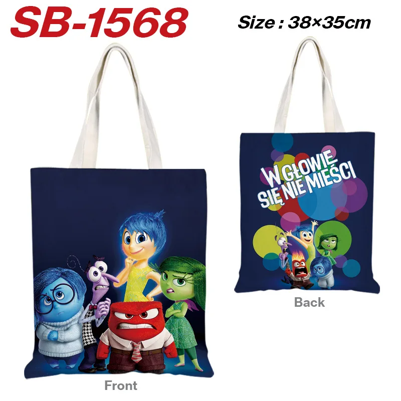 Inside Out 2 Tote Bags for Women New Disney Anime Kawaii Handbags Girls Outdoor Travel Shopping Fashion Shoulder Pouch regalo per bambini