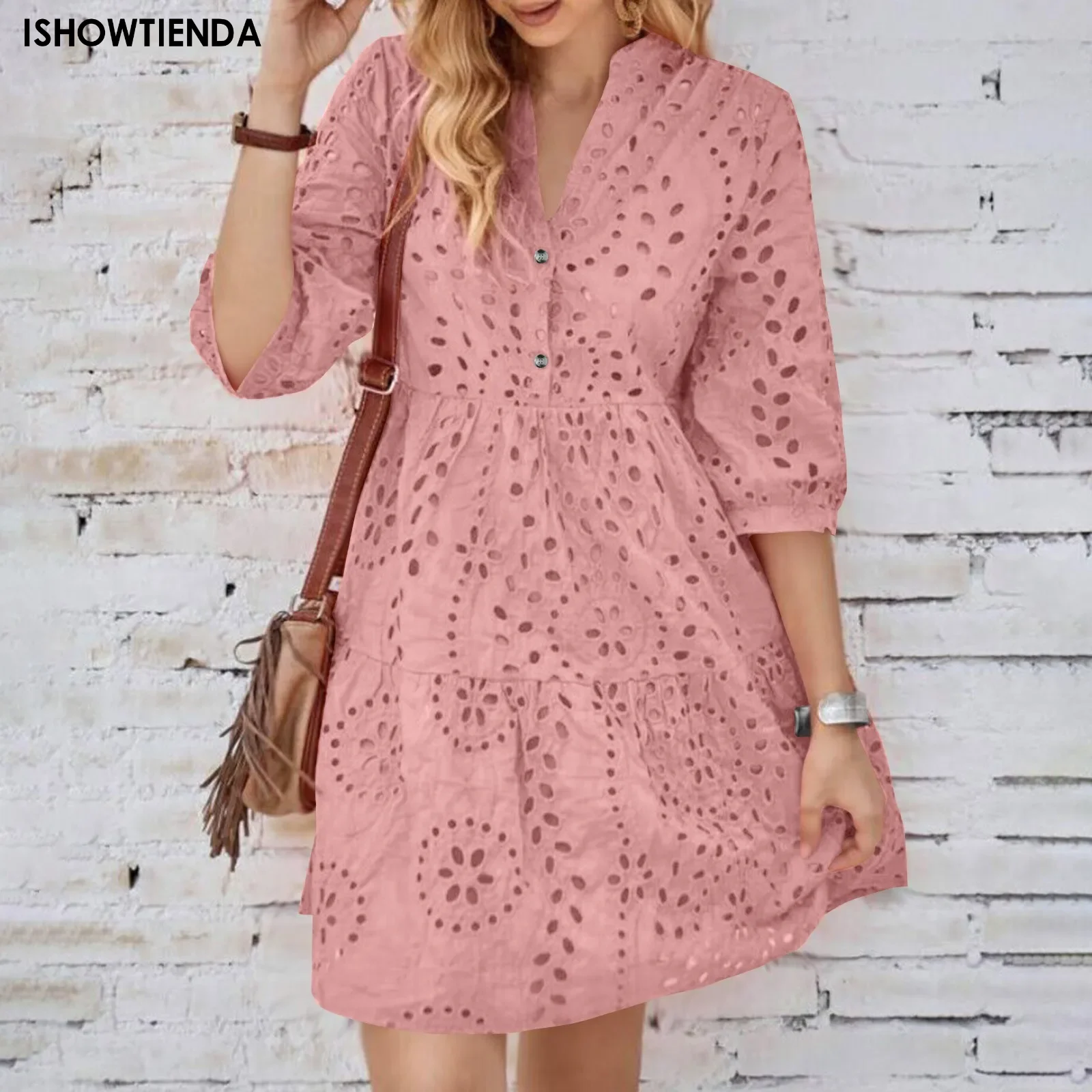 Women'S Summer Dresses Casual Dresses New Mid Length Lace Dresses Hollow Out One Sleeve Dress Y2k Basic Vest Sexy Oufits 여름 원피스