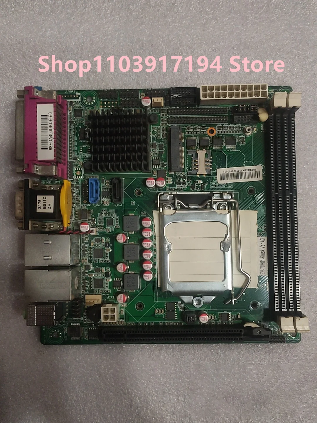 

Материнская плата для Seavo ZH-70H81-kiosk ver.A3 с промышленным управлением, материнская плата itx Mini h81, материнская плата itx с двойной гигабитной сетевой картой