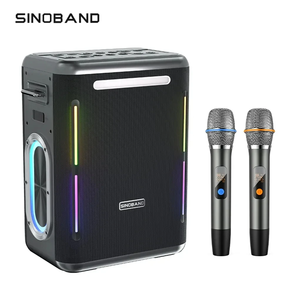 XDOBO Portable Subwoofer 300W Powerful BT Sound Box HiFi Stereo Karaoke Party Speaker Live Broadcast Sound Card with 2 Mics